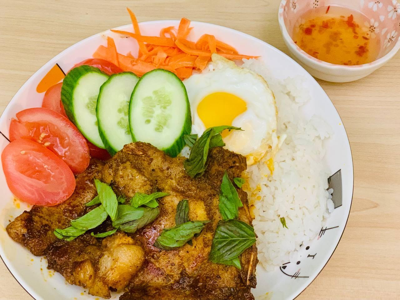 Vietnamese Grilled Pork with Rice